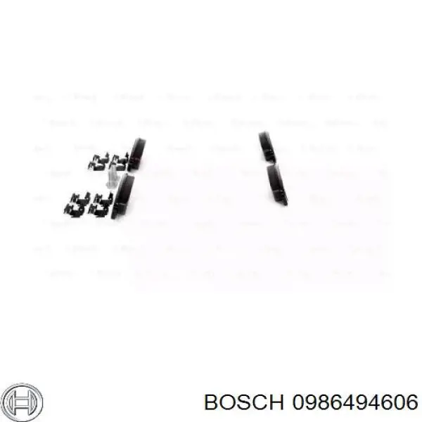 0 986 494 606 Bosch pastillas de freno delanteras