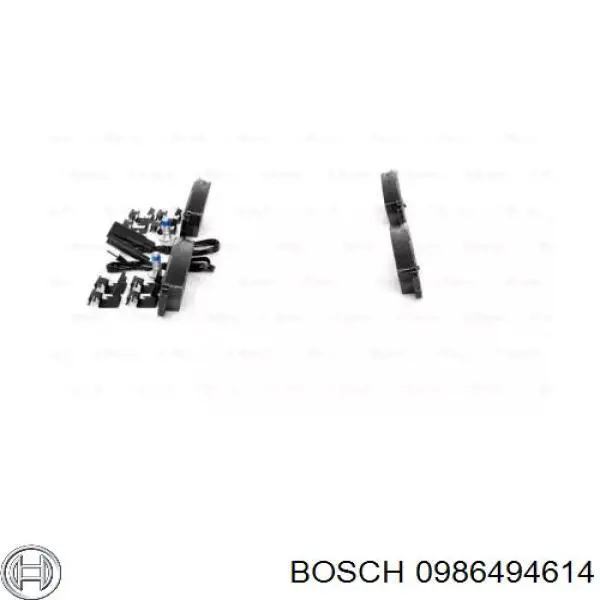 0 986 494 614 Bosch pastillas de freno traseras