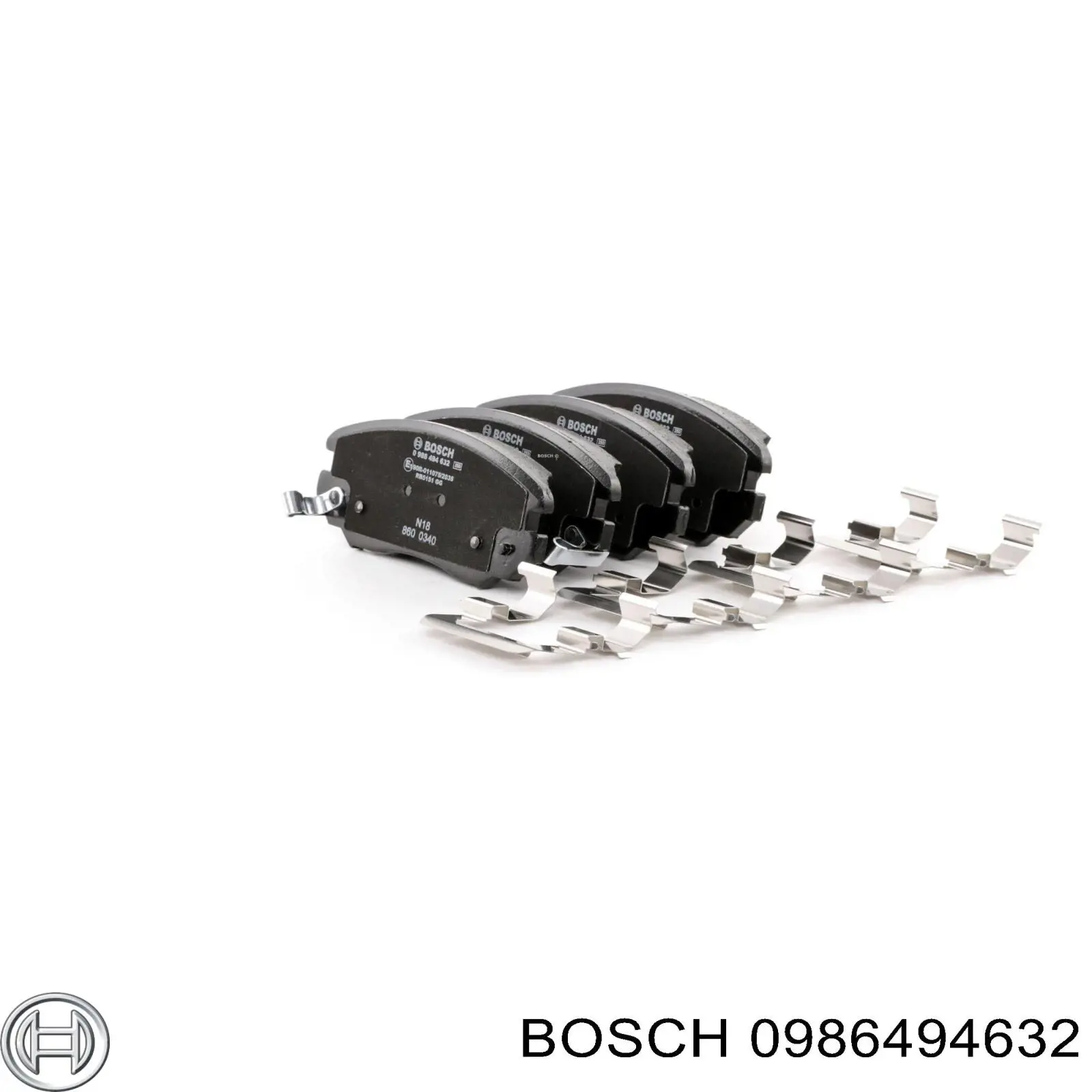 0986494632 Bosch pastillas de freno delanteras