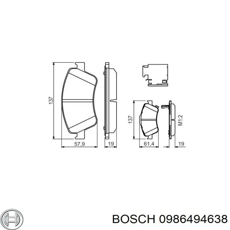 Pastillas de freno delanteras Toyota Corolla E12