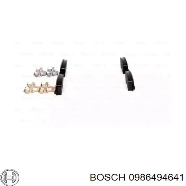 0986494641 Bosch pastillas de freno traseras