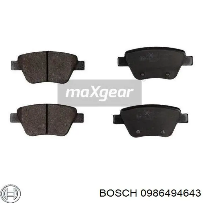 Pastillas de freno traseras Volkswagen Jetta 6 162, 163, AV3, AV2, AY2, AY3