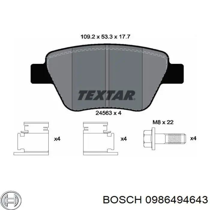 Pastillas de freno traseras Volkswagen Jetta 6 162, 163, AV3, AV2, AY2, AY3