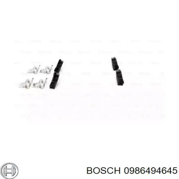 0 986 494 645 Bosch pastillas de freno traseras