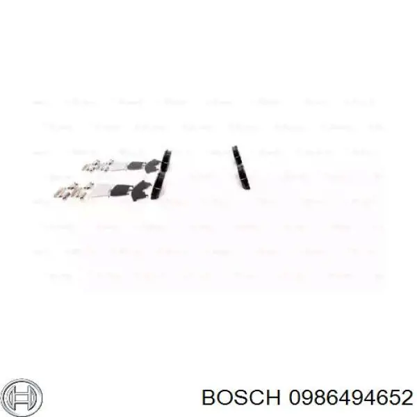 0 986 494 652 Bosch pastillas de freno delanteras