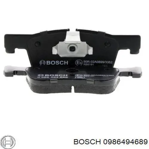 0986494689 Bosch pastillas de freno delanteras