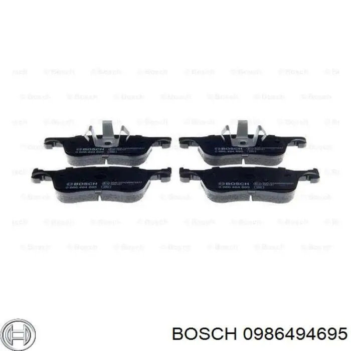 0986494695 Bosch pastillas de freno delanteras