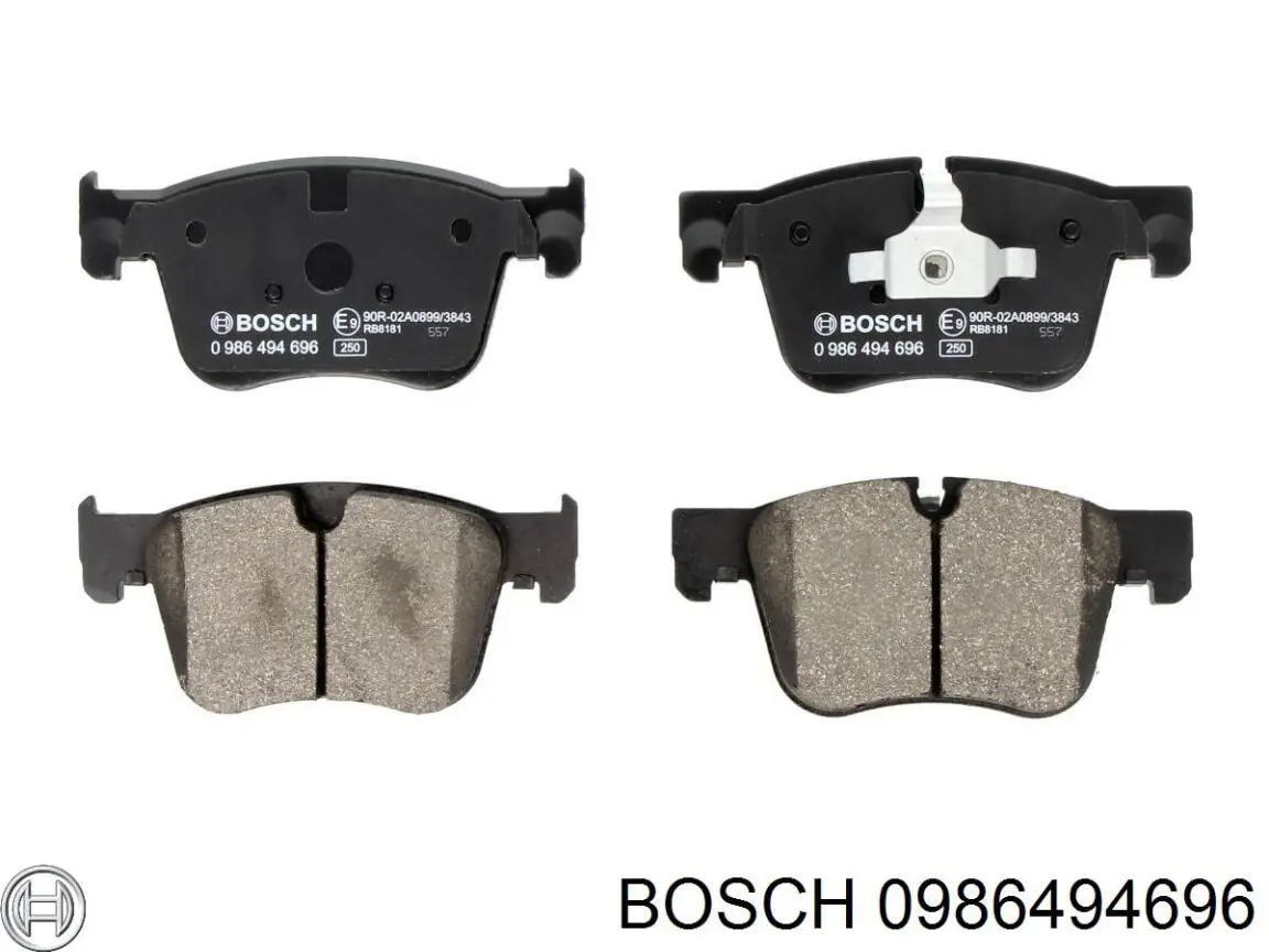 0986494696 Bosch pastillas de freno delanteras