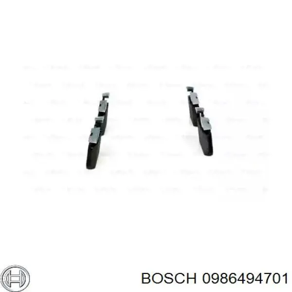 0986494701 Bosch pastillas de freno delanteras