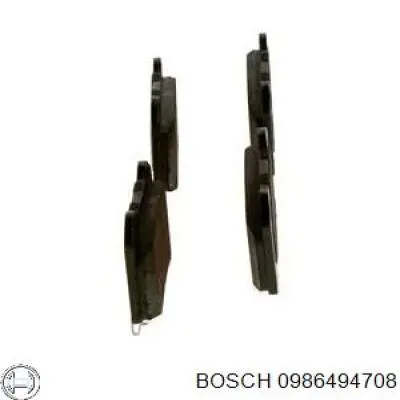 0986494708 Bosch pastillas de freno traseras