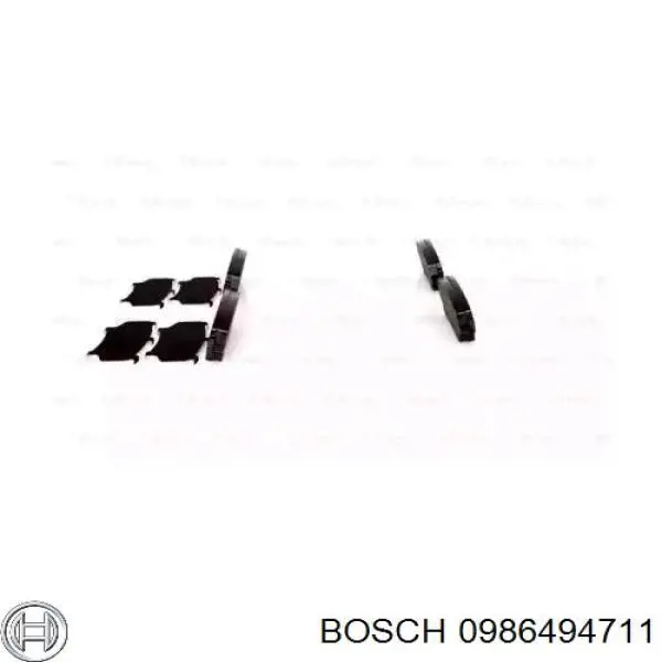 0986494711 Bosch pastillas de freno delanteras