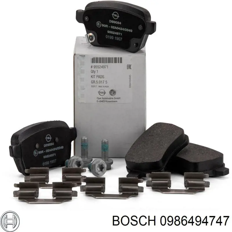 0986494747 Bosch pastillas de freno delanteras