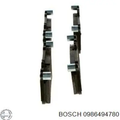 0 986 494 780 Bosch pastillas de freno delanteras