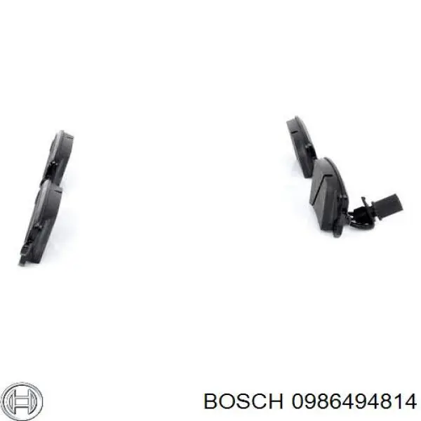 0986494814 Bosch pastillas de freno traseras