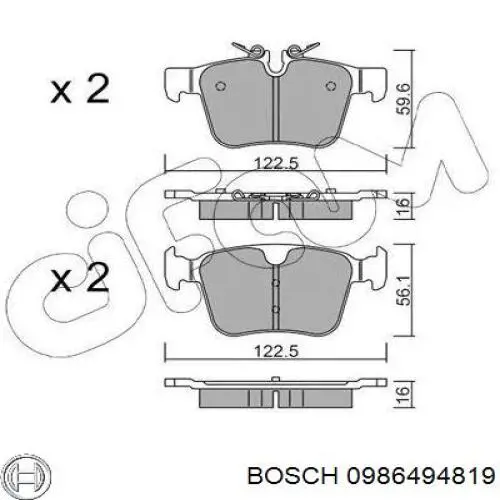 Pastillas traseras Japan Parts PP0313AF