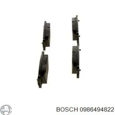 0986494822 Bosch pastillas de freno traseras