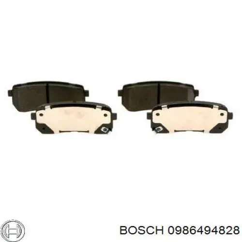 0986494828 Bosch pastillas de freno traseras