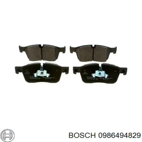 0986494829 Bosch pastillas de freno delanteras