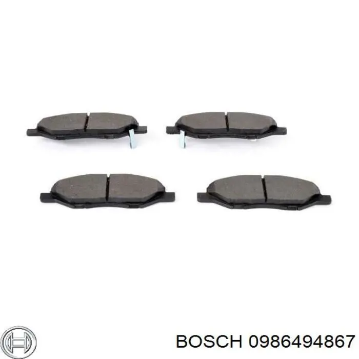 0986494867 Bosch pastillas de freno delanteras