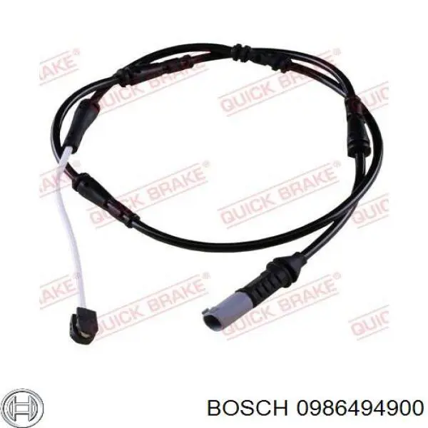 0986494900 Bosch pastillas de freno traseras