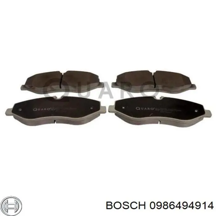 0986494914 Bosch pastillas de freno delanteras