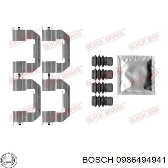 0986494941 Bosch pastillas de freno delanteras