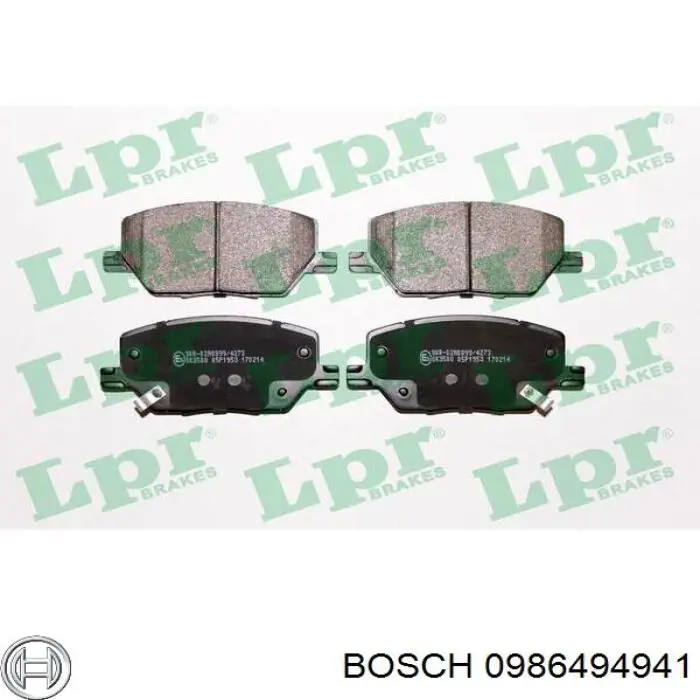 Comprar 0986494941 Bosch Pastillas delanteras de freno