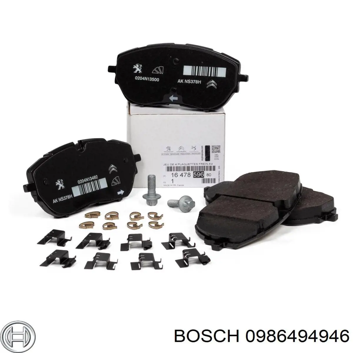 0986494946 Bosch pastillas de freno delanteras