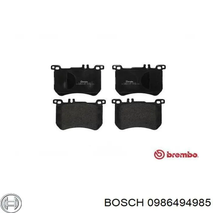 Comprar 0986494985 Bosch Pastillas delanteras de freno