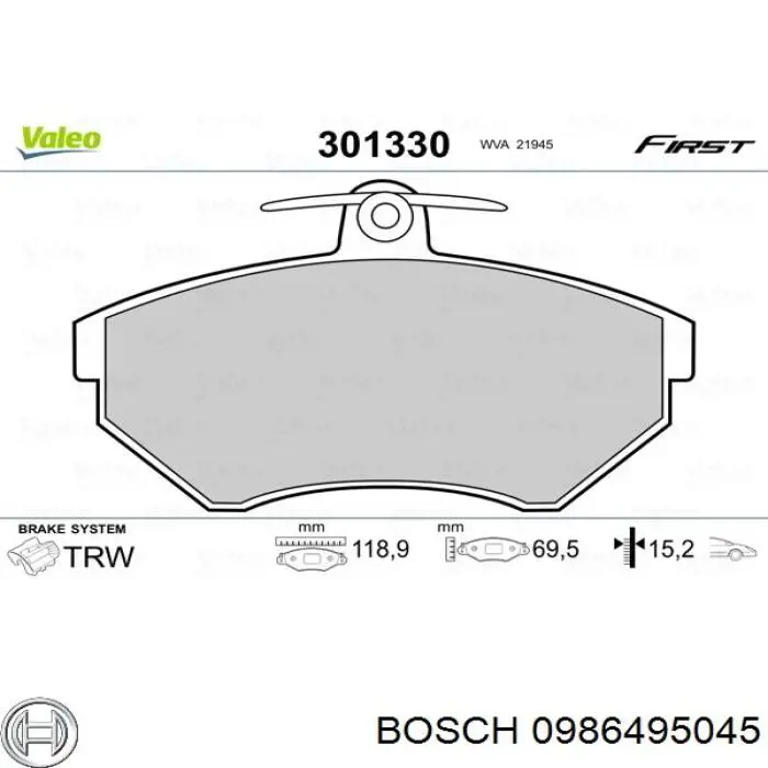 Pastillas de freno delanteras Seat Ibiza 2 6K1