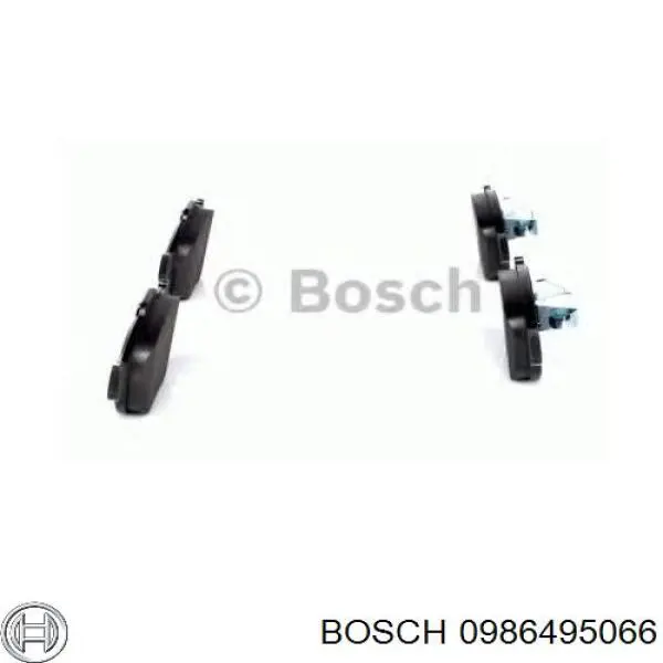 0986495066 Bosch pastillas de freno delanteras