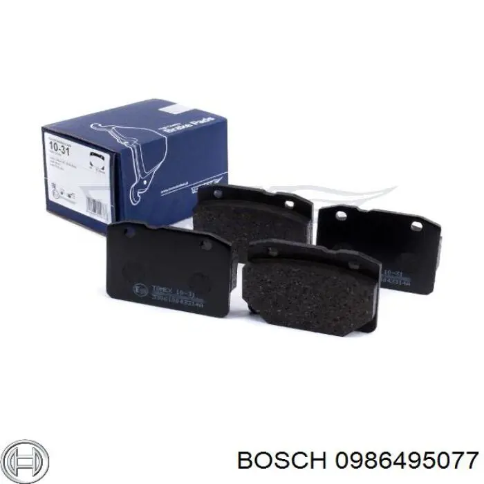 0986495077 Bosch pastillas de freno delanteras