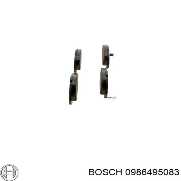 0 986 495 083 Bosch pastillas de freno delanteras