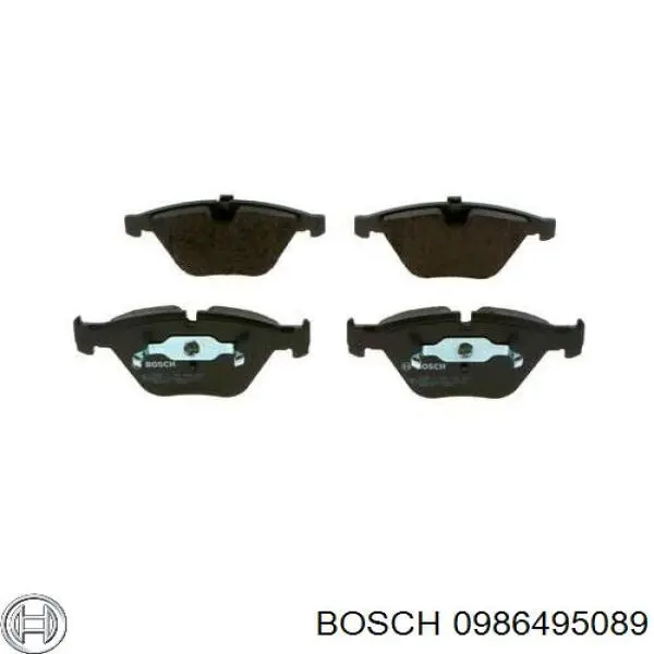 0986495089 Bosch pastillas de freno traseras