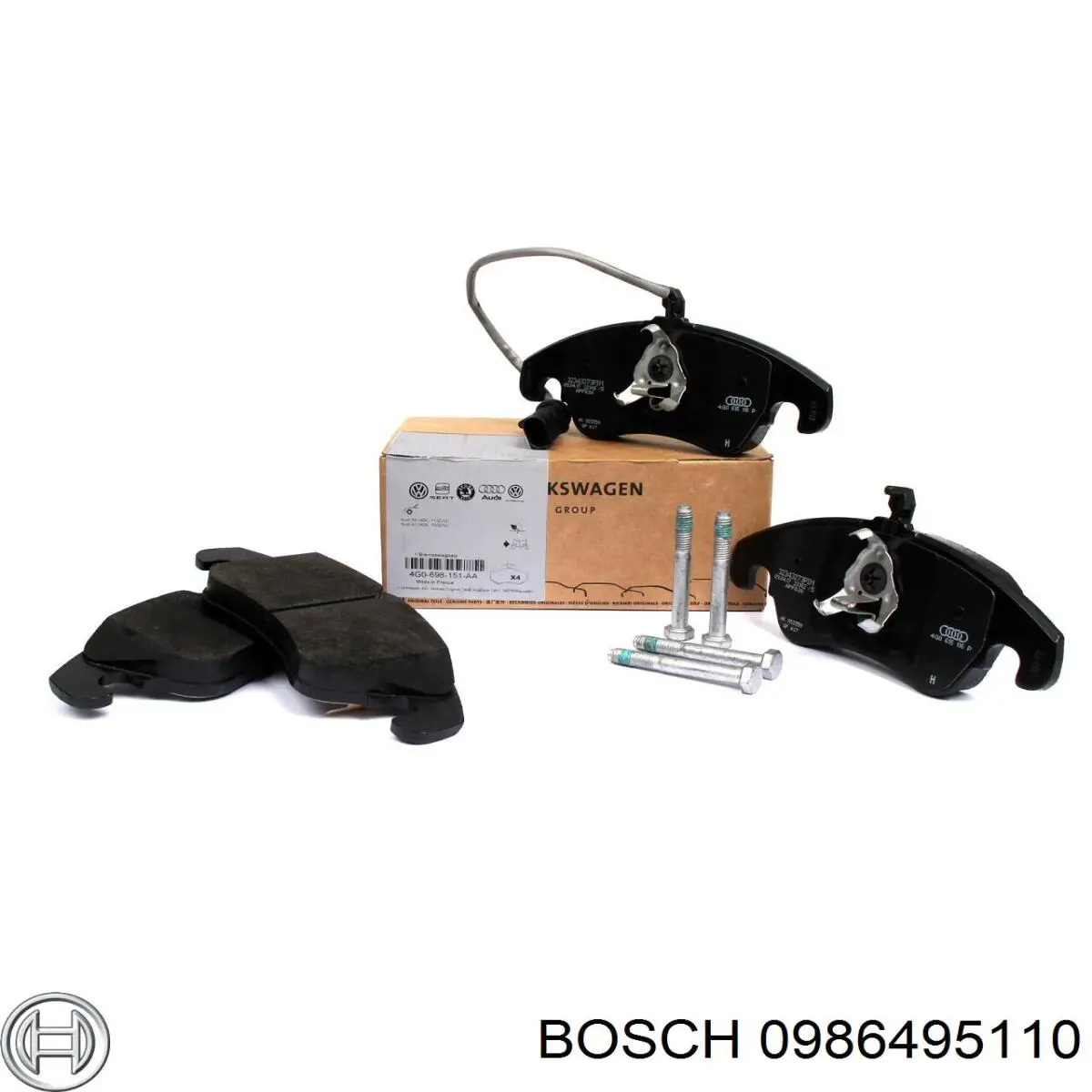 Comprar 0986495110 Bosch Pastillas delanteras de freno
