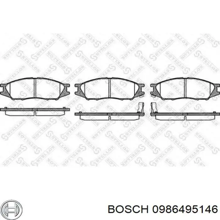 Pastillas de freno 0986495146 Bosch
