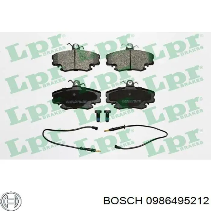 Comprar 0986495212 Bosch Pastillas delanteras de freno
