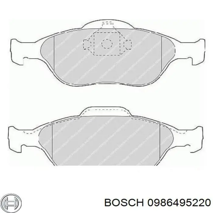 Pastillas de freno 0986495220 Bosch