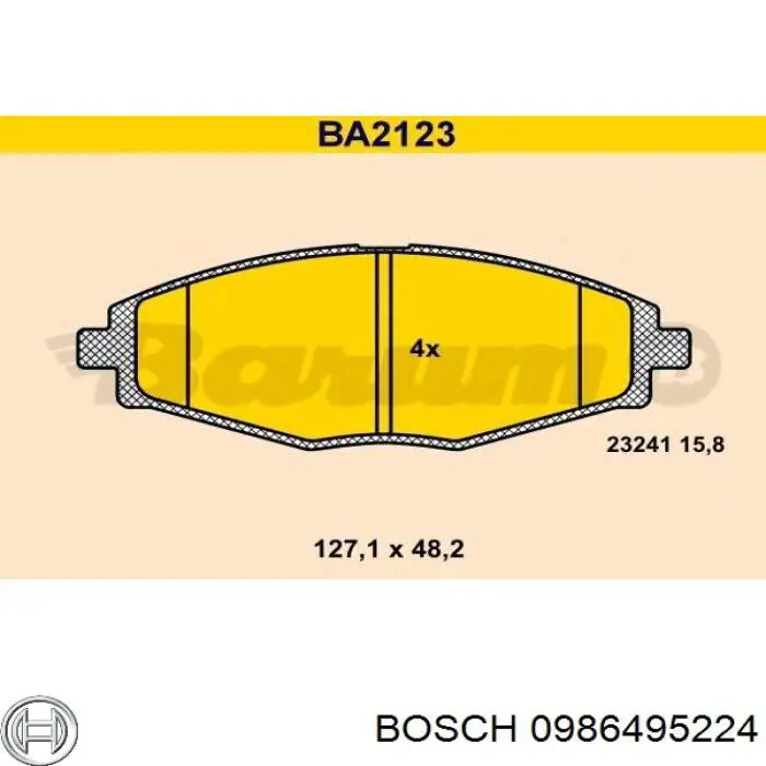 Pastillas de freno delanteras Chevrolet Spark (Matiz) M200, M250