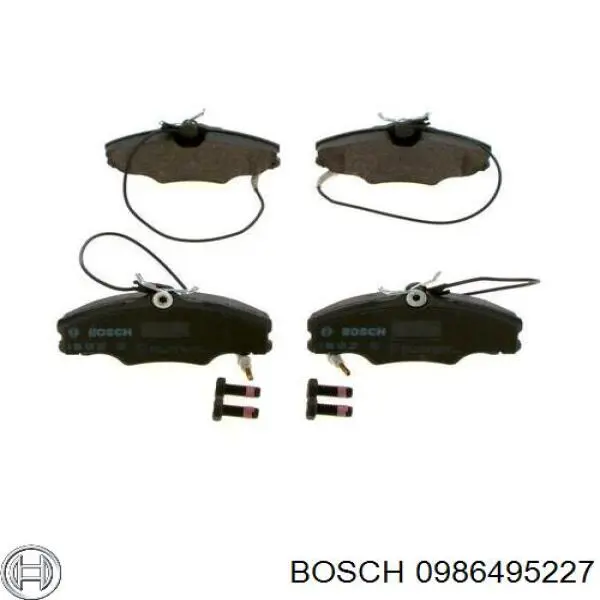 0986495227 Bosch pastillas de freno traseras