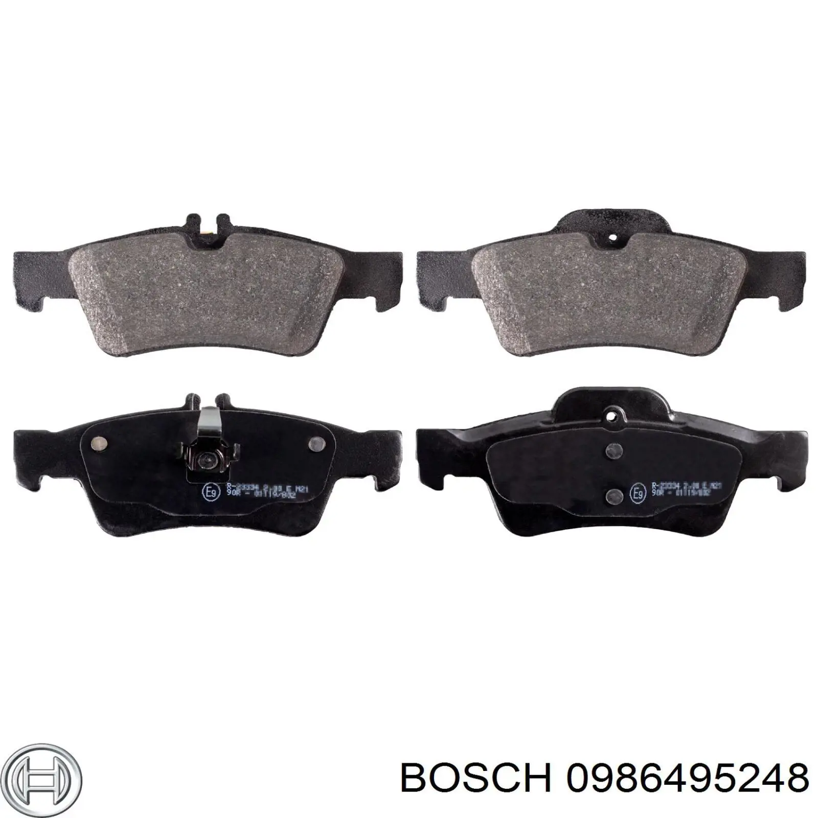 0986495248 Bosch pastillas de freno traseras