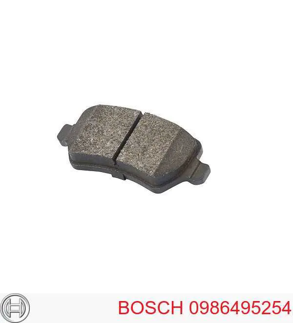 0986495254 Bosch pastillas de freno traseras