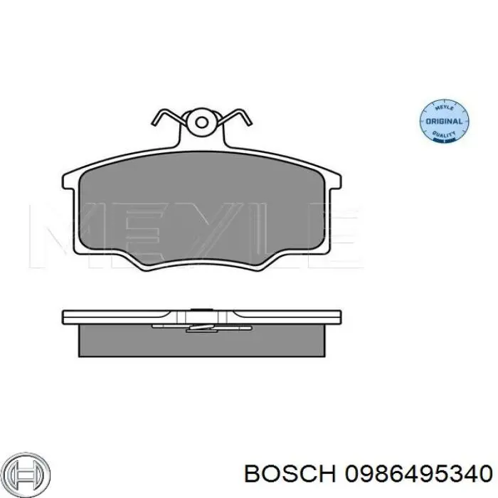 0986495340 Bosch pastillas de freno delanteras