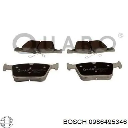 0986495346 Bosch pastillas de freno traseras