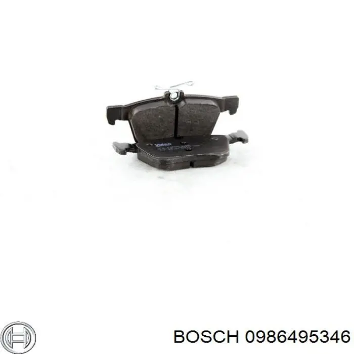 Pastillas de freno traseras 0986495346 Bosch