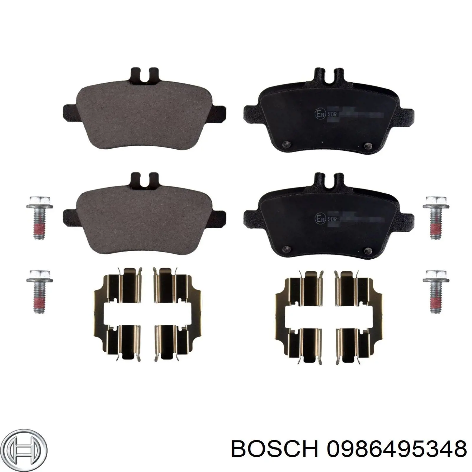 0986495348 Bosch pastillas de freno traseras