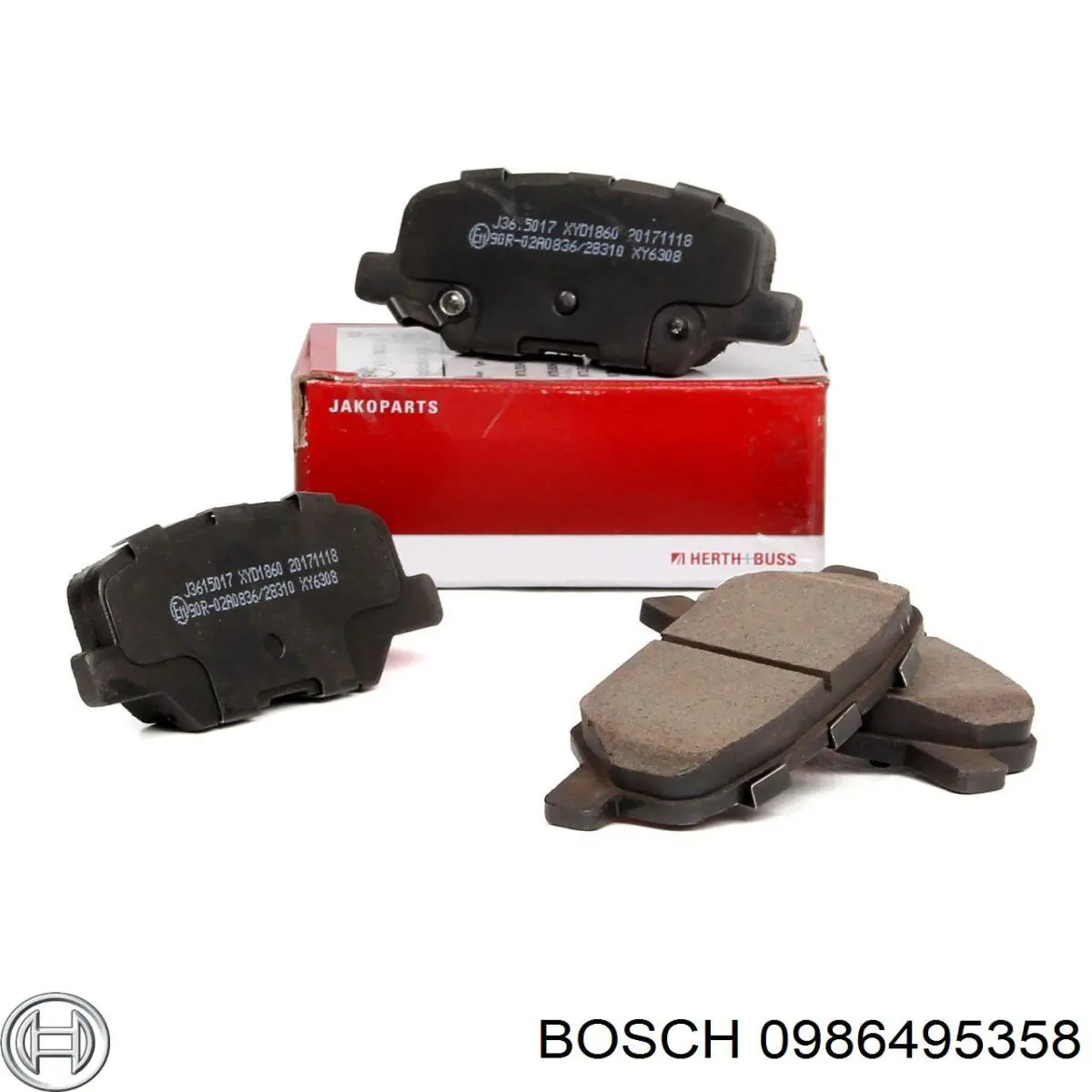 0986495358 Bosch pastillas de freno traseras