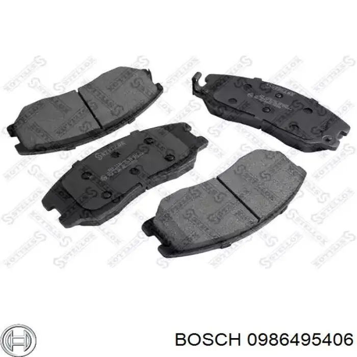 0986495406 Bosch pastillas de freno delanteras