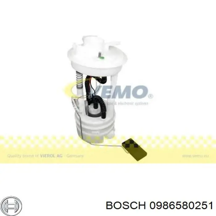 Comprar 0986580251 Bosch Unidad de alimentación de combustible