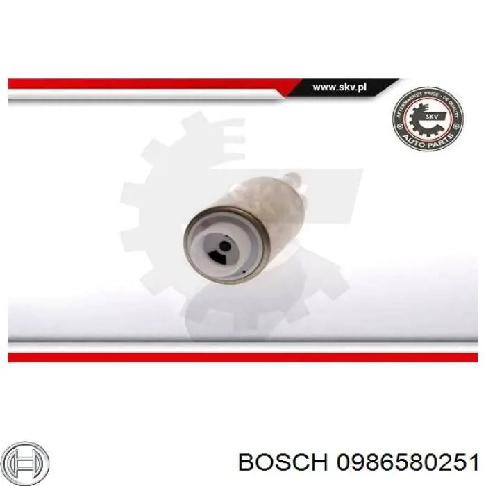 Bomba de gasolina 0986580251 Bosch